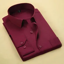 Высокое качество Мужская профессиональная рабочая рубашка с длинными рукавами мужская деловая Повседневная из хлопка приталенная белая рубашка 4XL 5XL