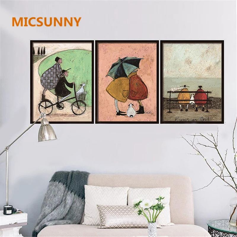 Aliexpress.com : Buy Happy Family Canvas Painting ...