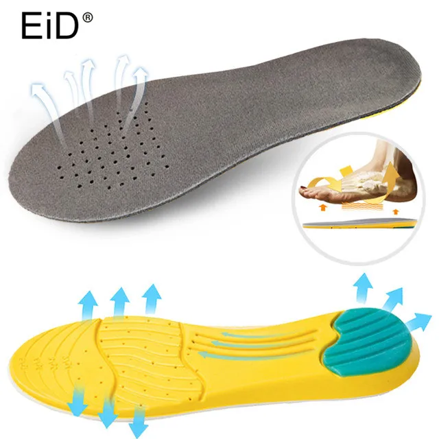 EID ортопедические стельки flatfoot Memory Foam спортивные пот поглощающие подушки обуви вкладыши для обуви средства ухода за мотоциклом для мужчин