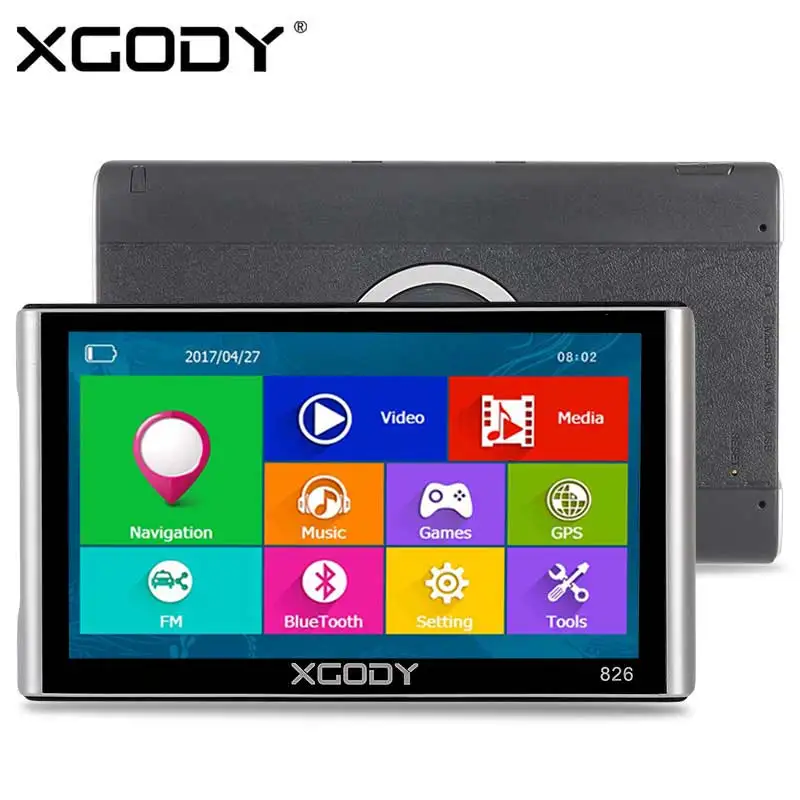 XGODY 826 7 inch font b Car b font Truck font b GPS b font Navigation