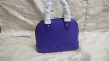 

2018 015 purple import Genuine epi leather Luxury Brand fashion women's shoulder shell bags Real Shoot! many color in stock
