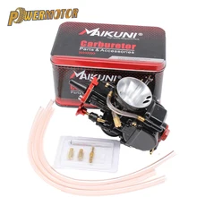 PowerMotor 21 24 26 28 30 32 34mm evrensel siyah Mikuni Maikuni PWK karbüratör parçaları scooter güç Jet ile motosiklet ATV