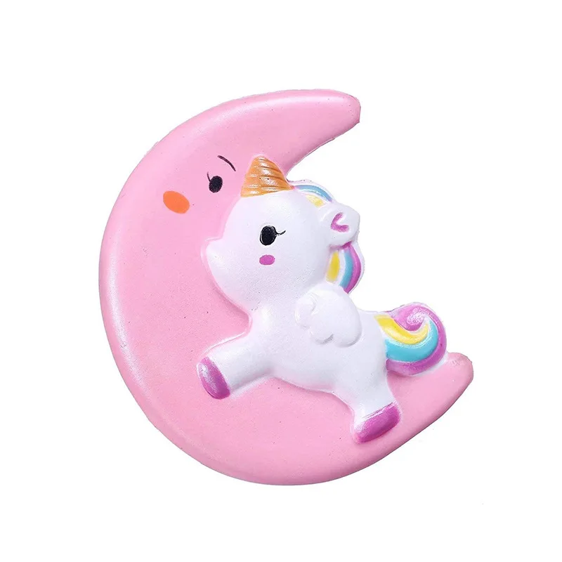 TOBEFU Jumbo Kawaii Moon Pegasus Unicorn мягкие медленно растущие сжимаемые игрушки ароматизированные мягкие целебные антистрессовые игрушки для снятия стресса