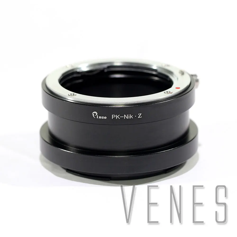 Venes PK-Nik Z переходное кольцо для крепления объектива Pentax K подходит камеры Nikon Z6 Z7 |