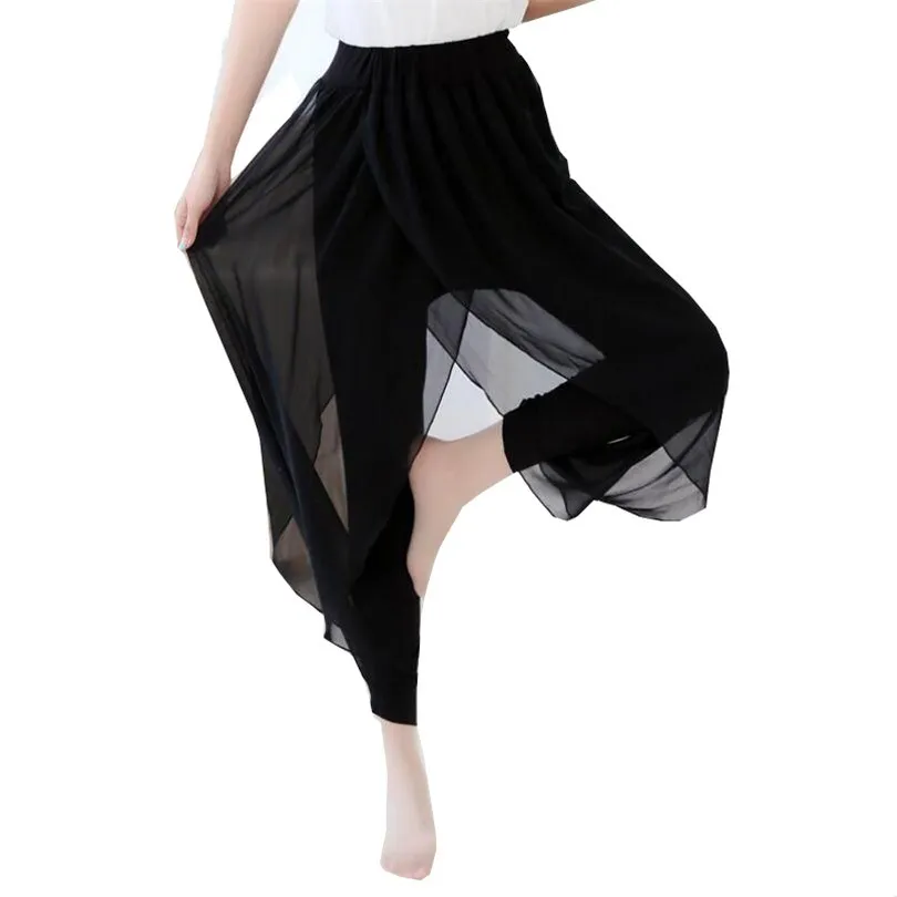 

VISNXGI Summer 2019 Fashion Ladies Casual Loose Chiffon Harem Pants Women Black Pantalon Femme Pants Plus Size Hot Sale S-5XL