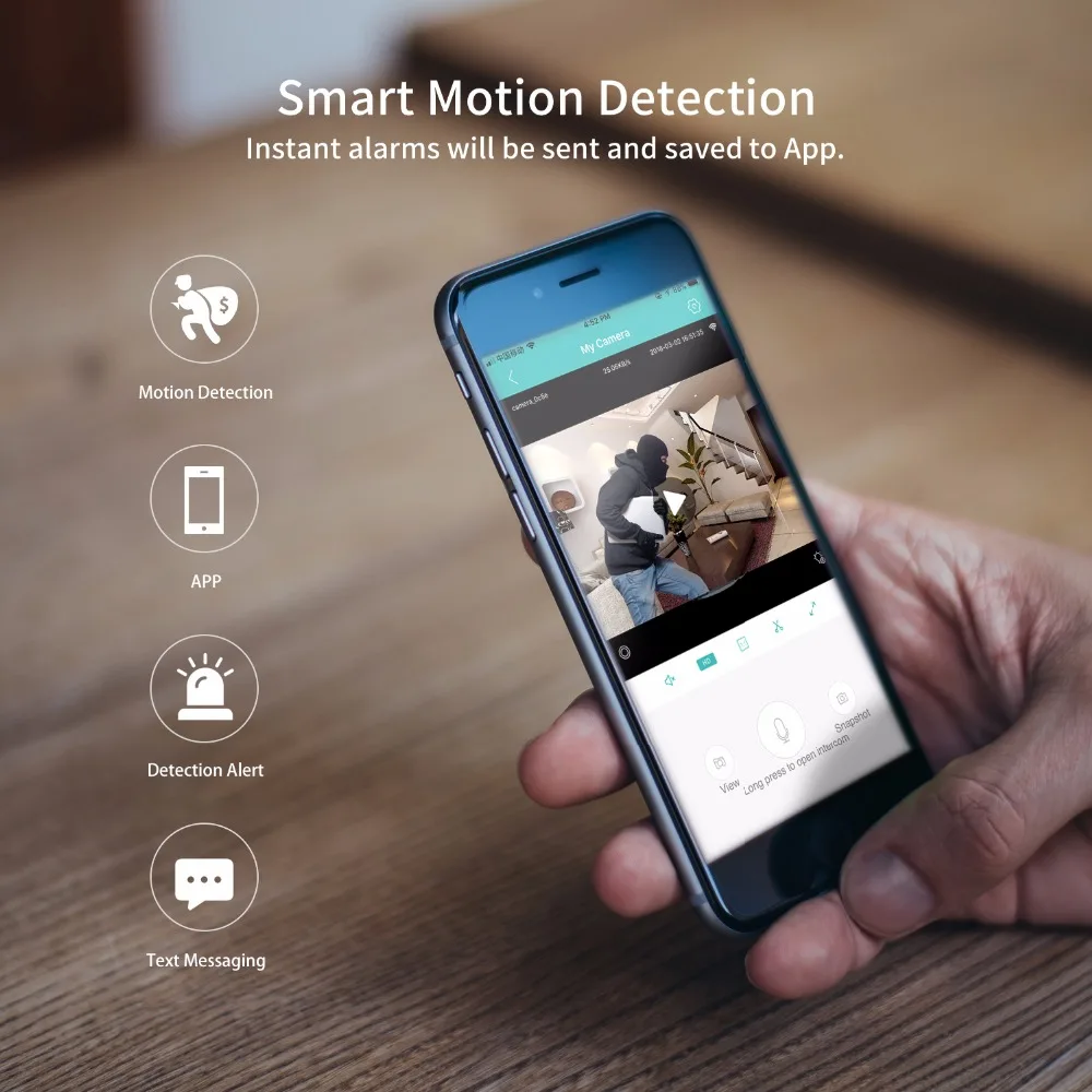  SDETER Home Security IP Camera Wi-Fi 1080P 720P Wireless Network Camera CCTV Camera Surveillance P2 - 32877081811
