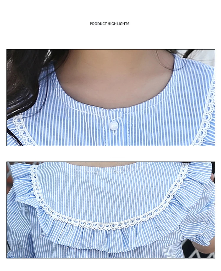 Children's T-shirt Girls Baby Summer Cute style Beautiful girl chiffon Printed loose T-shirt top for angel kids clothes (8)