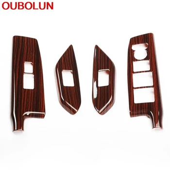 

OUBOLUN ABS Chrome Paint For Honda Odyssey 2015 2016 LHD Door Window Lifter Adjustment Button Knob Armrest Interior Styling 4Pcs