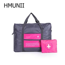HMUNII Водонепроницаемая дорожная сумка Большая вместительная сумка женский полиэфирный складной мешок унисекс багаж дорожные сумки HM-02