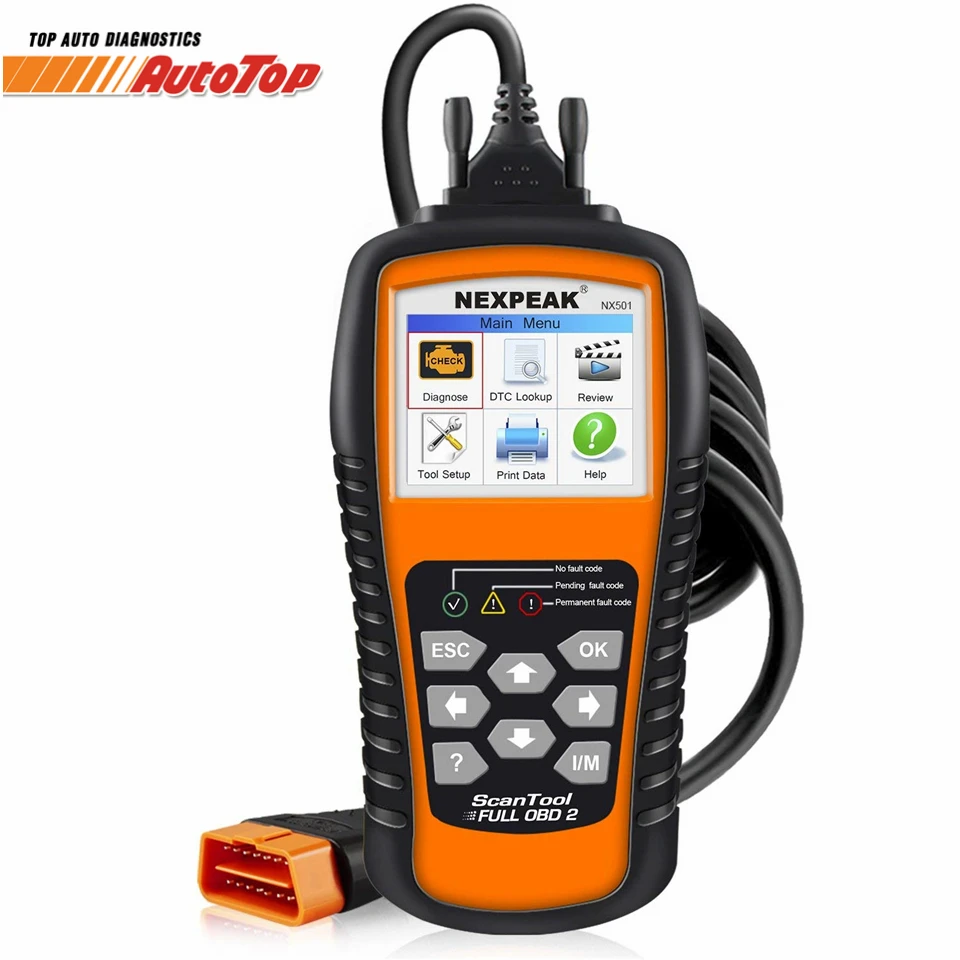 

OBD ODB2 Auto Scanner NEXPEAK NX501 Automotive Scanner Engine Fault Error Code Reader for all Cars Better KW850 OBD ELM327 V1.5