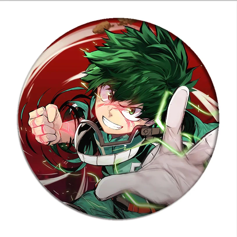 Аниме My Hero academic аксессуары для косплея Todoroki Shoto версия Q брошь булавки Midoriya Izuku