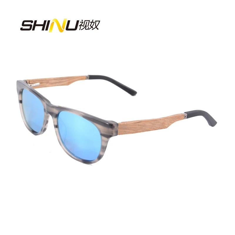 

High Quality Polarized Acetate Sunglasses Men Women Retro Vintage Wood Sunglasses Mirror Coating Driving Glasses ZF109