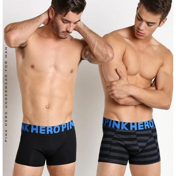 

Three-dimensional cut wide stripe fashionable men's flat-footed underwear Real men sports underwear knickers briefs
