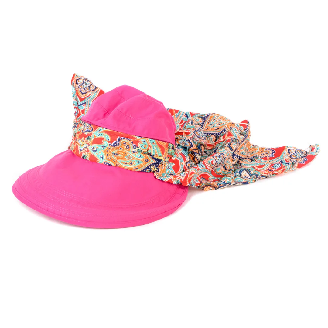 Women Protective Hat Outdoor Sun Cap Neck Face Wide Brim Visor Summer Anti-UV