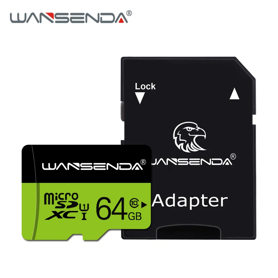 Дешевый Высокое качество Wansenda Micro SD карта 8 ГБ 16 ГБ 32 ГБ 64 ГБ 128 ГБ карта памяти TF карта для смартфона планшет камера Бесплатный адаптер