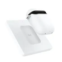 Прочное Беспроводное зарядное устройство зарядная станция для Apple Airpods Bluetooth наушники QI зарядные устройства