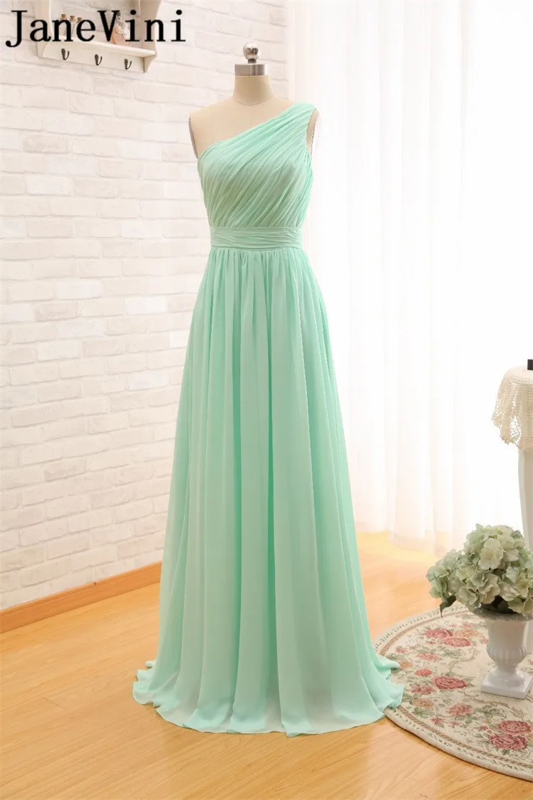 Holievery-Mint-Green-Chiffon-A-Line-Bridesmaid-Dresses-2019-Long-Wedding-Guest-Gowns-Brides-Maid-Dress (6)