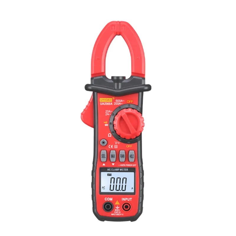 

NEW UYIGAO UA2008A/UA2008D Handheld Digital LCD Clamp Meter Multimeter DC/AC Voltage AC Current Resistance Temperature