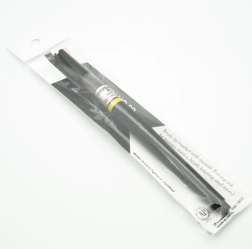 Kuretake кисти ручки для рисования черный цвет 6 штук Япония Bimoji Mangaka гибкие MS-7700 Fudegokochi RB-6000AT чистый цвет - Цвет: CNDM150 22S