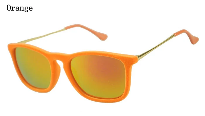 Модные флокированные солнцезащитные очки в металлической оправе для зимы, мужские и женские бархатные очки, градиентные зеркальные линзы UV400 L3