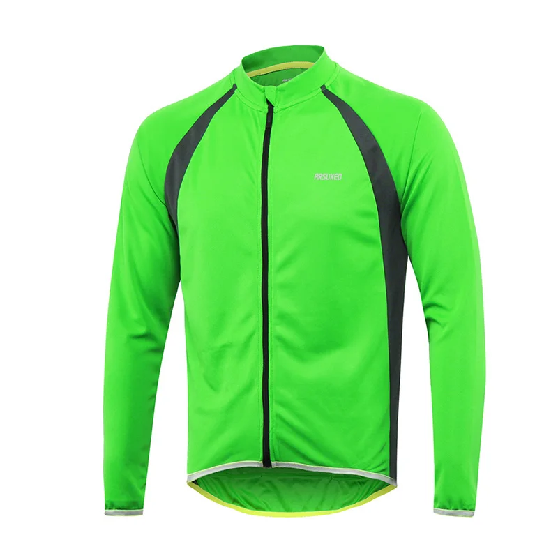 ARSUXEO уличная спортивная велосипедная майка roupa ciclismo с длинным рукавом весна осень одежда для велосипеда MTB футболки Одежда для велосипеда Джерси - Цвет: 6025 dark green
