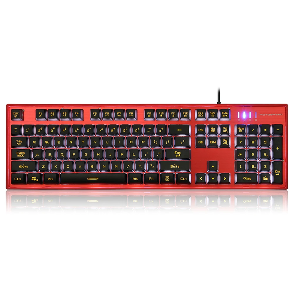 Motospeed K10 эргономичная мультимедийная профессиональная игровая клавиатура для