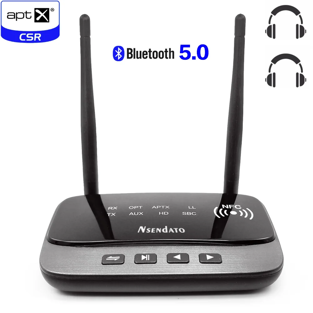 Приемник передатчик NFC и Bluetooth 5 0 с дальностью действия 3 футов/80 м в 1 аудиоадаптер