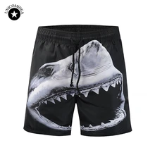 Пикантные Для мужчин; черные шорты 3d Акула быстросохнущие Пляжные шорты мужские пляжные шорты Высокая качественная доска пляжные шорты, летние шорты