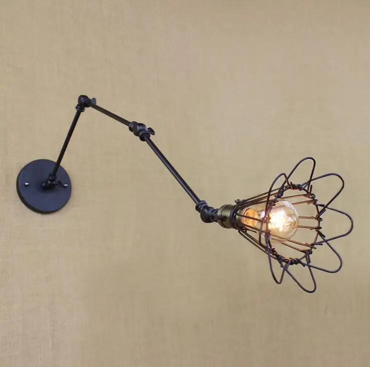retro iron wall lights