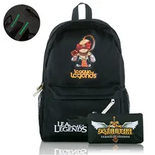 2016 LOL Game Backpacks League Of Legends Bag Canvas Rucksack Boy Girls Schoolbag Luminous Backpacks Travel Fashion Shoulder Bag