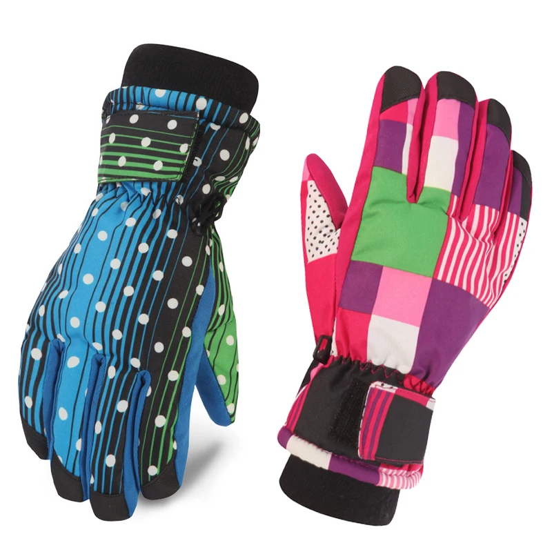 Luvas de Esqui de Inverno à Prova de Vento Esportes ao ar Livre à Prova Esqui na Neve Crianças Meninos Meninas Livrando Luvas d’ Água Snowboard