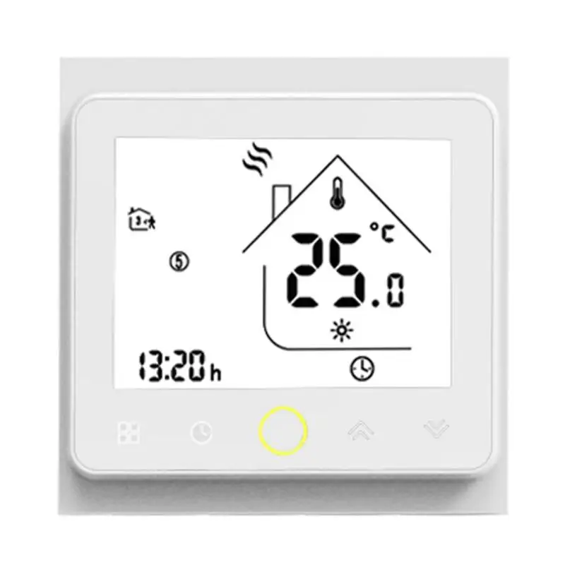 Wi-Fi умный термостат регулятор температуры для воды/Электрический пол Отопление воды/газовый котел работает с Alexa Google Home - Цвет: BHT-002-GA
