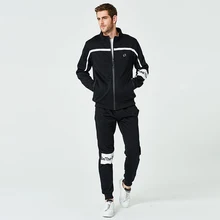 Мужская толстовка 2 комплекта повседневные спортивные юные стильные модные толстовки пальто худи брюки с буквенным принтом спортивный костюм TZ29