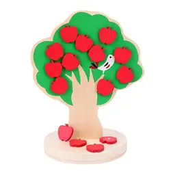 Деревянные магнитные яблоня игрушки ребенок учится Математическая головоломка инструмент для обучения детей раннего Обучающие игрушки