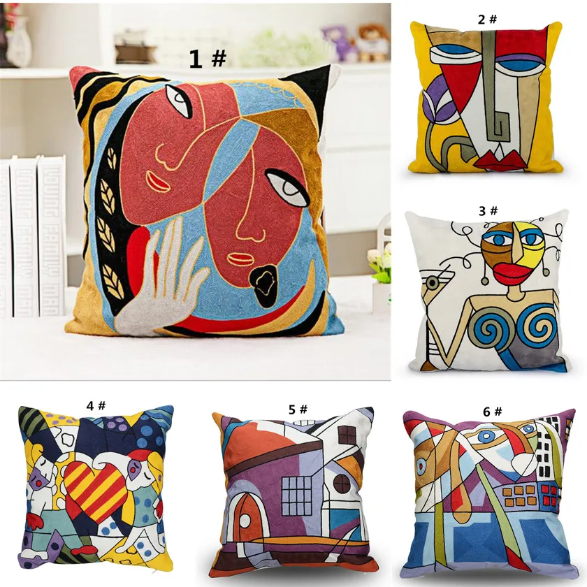 Buy Abstract Art Series Printed Sofa Cushion Cover