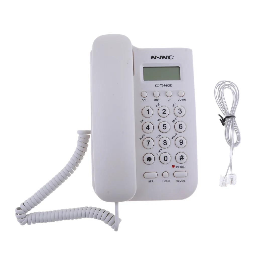 Fixed Telephone Home Office Wall Mount Hotel Wall-mounted KX-T076CID Office Corded Phone