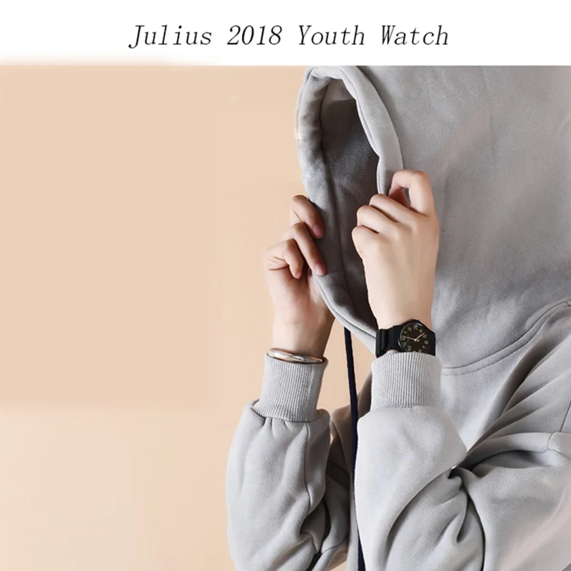 Часы наручные Julius женские с большим циферблатом Классические водонепроницаемые