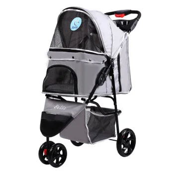 

Pet Supplies Pet Dog Cart Fashion Beautiful Easy To Carry Foldable Cat Dog Outdoor Travel Small Pet Three-wheeled Cart