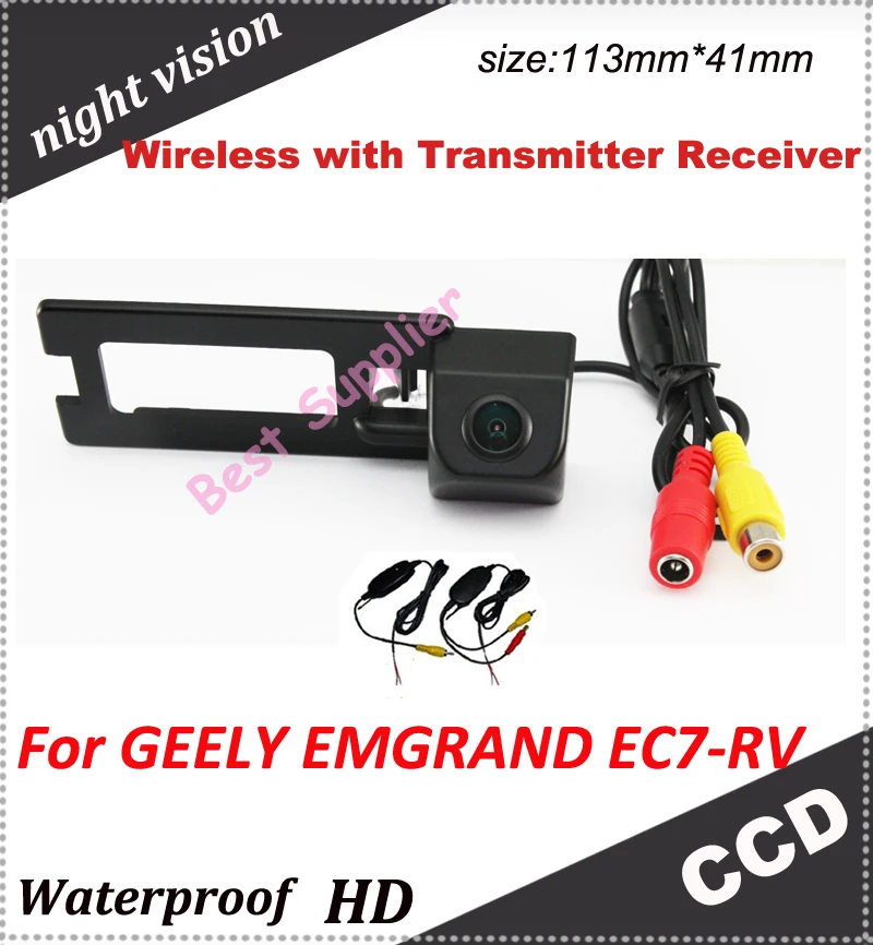 

wireless with 2.4 Ghz Transmitter and Receiver car camera For 2012 GEELY EMGRAND EC7-RV rear camera HD CCD night vision