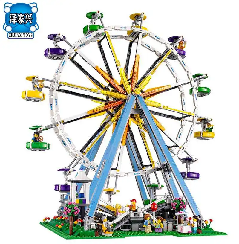 In-Stock 2518pcs New City Street Ferris Wheel Model Building Kits Blocks Toy Compatible with Lepines Gifts ad5339arm new in stock