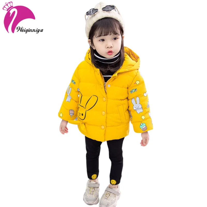 

Baby Girls Winter Clothes New 2018 Arrivals Cute Cartoon Long Sleeves Hooded Warm Coat Children's Toddler Outwear Jackets
