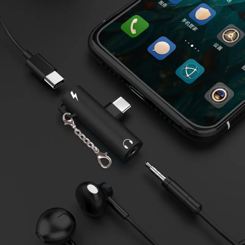 Адаптер для наушников с разъемом типа C на 3 5 мм Samsung Galaxy s 10 plus S10 + Xiaomi mi 9 USB Tipo