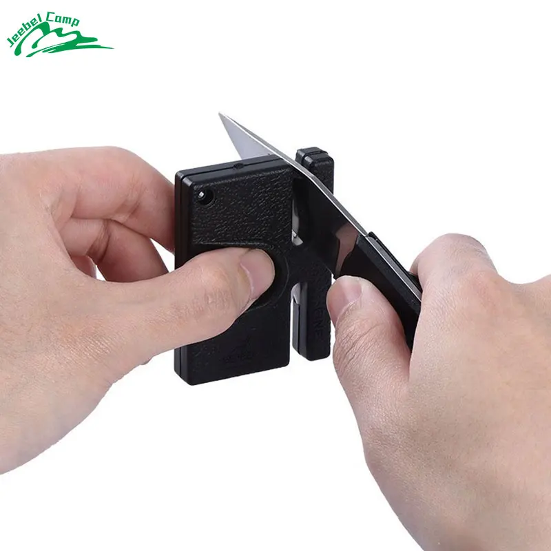 Jeebel Mini Knife Sharpener Ceramic Knife Sharpeners Outdoor EDC Tool