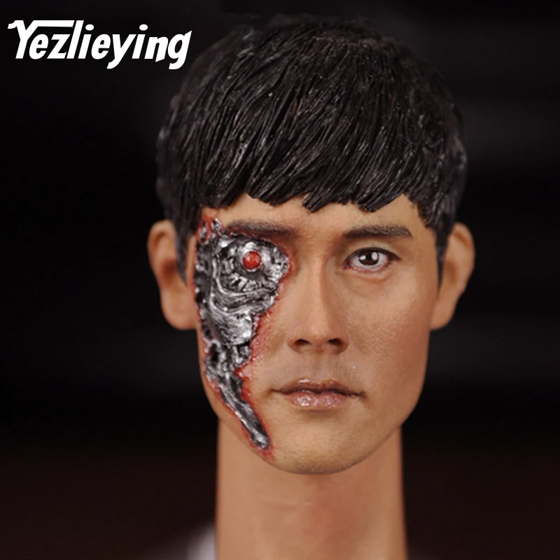 Lee Byung Hun Terminator Genisys T 1000 боевой ущерб 16 3 KUMIK 1/6 Мужская голова скульптура Модель 12