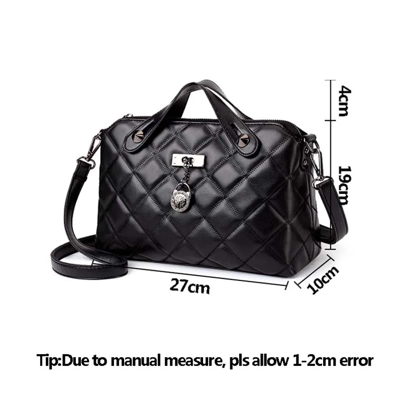 Fashion Women Luxury Leather Handbag Exquisite Female Famous Shoulder Bags Rivet Lady Crossbody Travel Casual Bolsa SS7092 (10)
