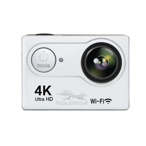 Экшн-камера Goldfox H9 Ultra HD 4 K/25fps WiFi 2," 170D Водонепроницаемая камера для подводной съемки на шлеме s Sport Cam - Цвет: Серебристый