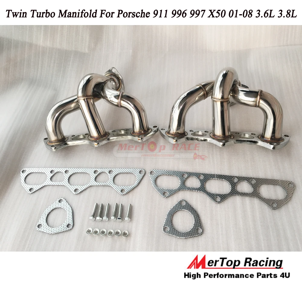 

MerTop Race Twin Turbo Manifold For 911 996 997 X50 01-08 3.6L 3.8L
