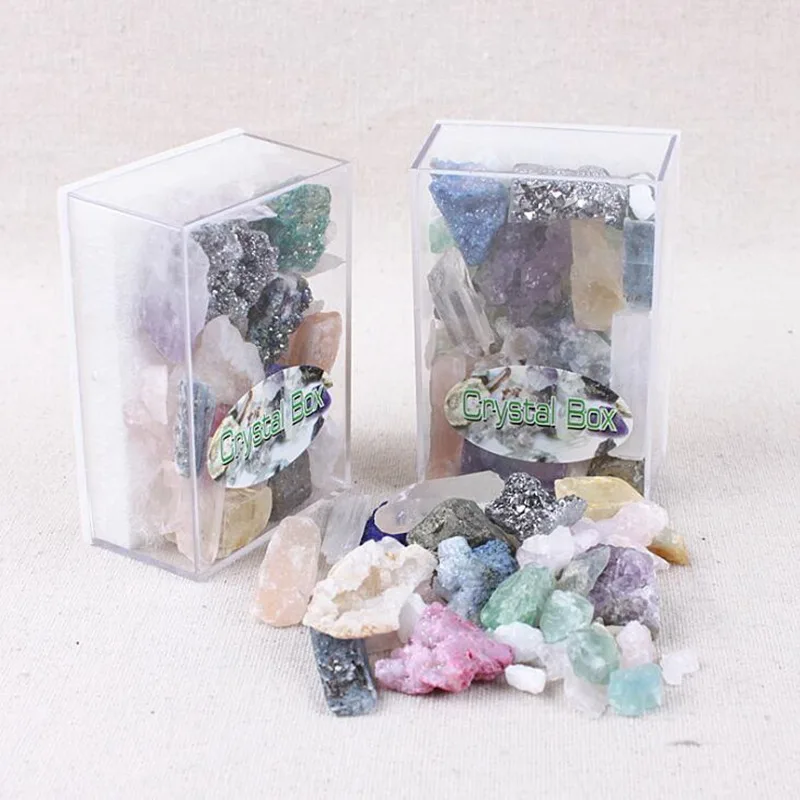 Geode Natural Multicolor Crystal Stones Green Fluorite Geode Mix Crystals Ore Irregular Gemstones Amethyst Row Stones Crafts