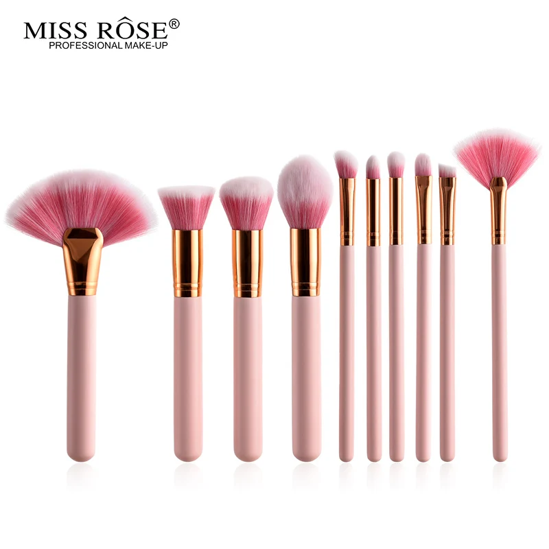 2018 Brand Makeup brushes Professional 10 pcs Makeup Brush Set High Quality Powder Foundation Make Up Tools For artist makeup (2)
