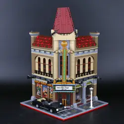 15006 город улица здание кинотеатра модель строительные блоки набор совместим с 10232 классические строение зданий игрушки